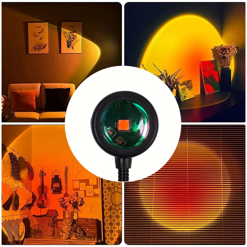 Sunset Projection Lamp (USB, Rotating) – view 3