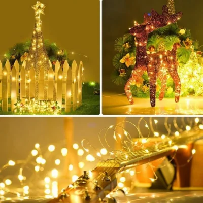 Battery Copper Wire Fairy Lights – view 2