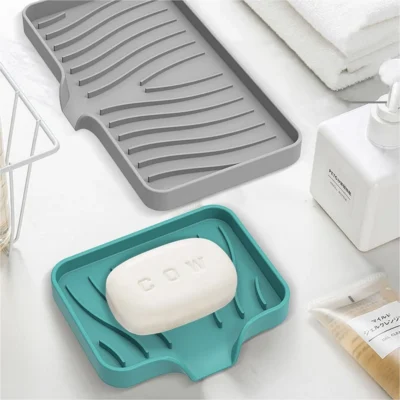 Self-Draining Silicone Soap Holder – view 2